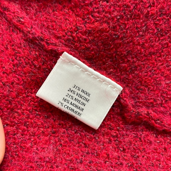 Eileen Fisher Boho Cashmere Wool Mohair Open
Front Draped Peppered Knit Cardigan - Picture 7 of 7